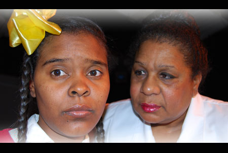 Coti Gayles (L) & Donna King in The Bluest Eye