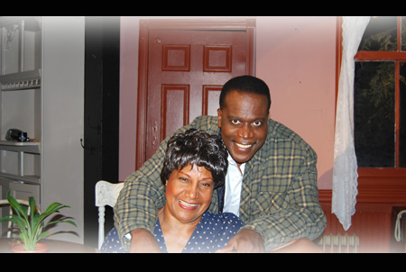 (seated) Pat McGuire Hill as Mama & Anthony Bean as Walter
